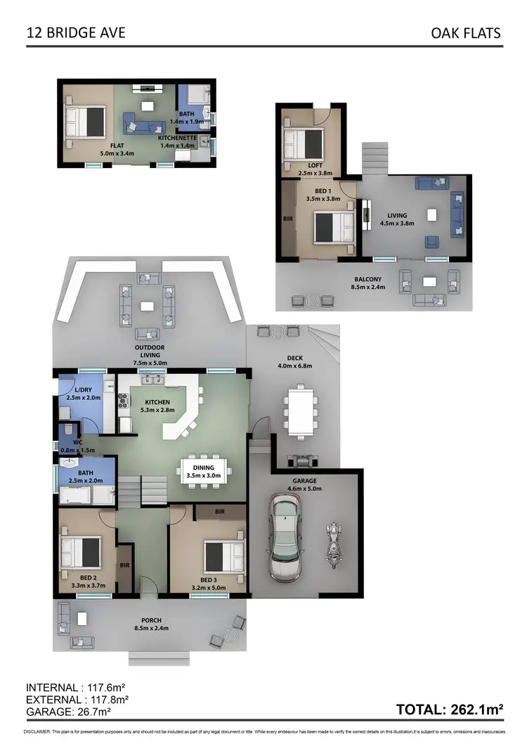 Floorplan of Homely house listing, 12 Bridge Avenue, Oak Flats NSW 2529
