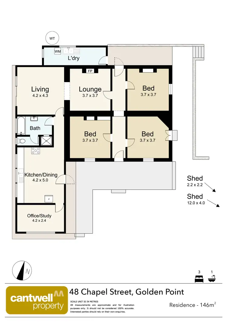 Floorplan of Homely house listing, 48 Chapel Street, Chewton VIC 3451