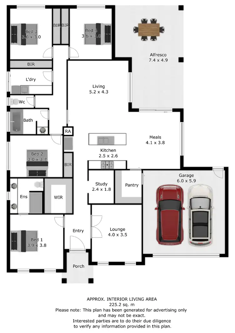 Floorplan of Homely house listing, 8 Ridley Avenue, Leneva VIC 3691