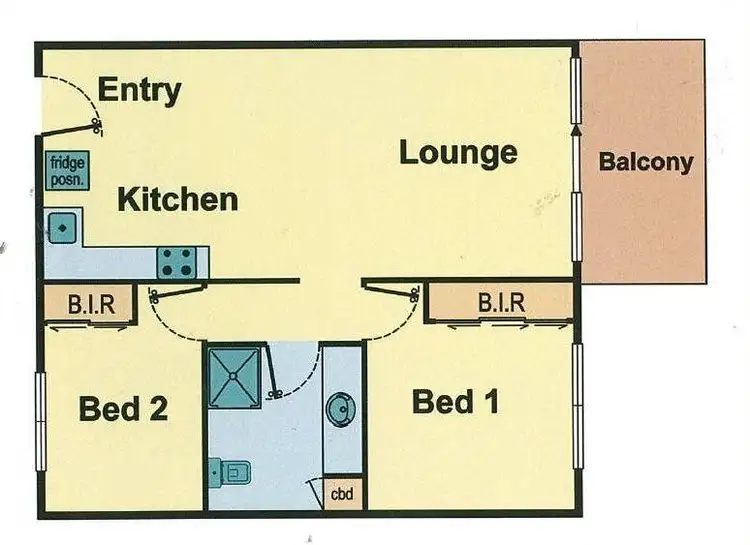 Floorplan of Homely apartment listing, 25/473 Princes Highway, Noble Park VIC 3174