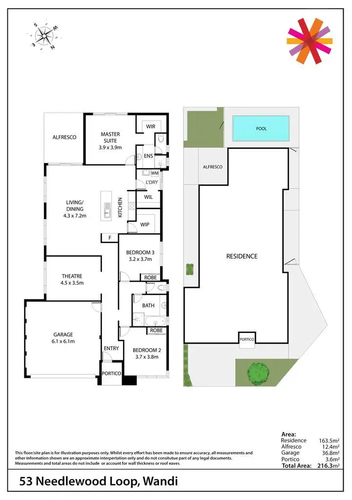 Floorplan of Homely house listing, 53 Needlewood Loop, Wandi WA 6167