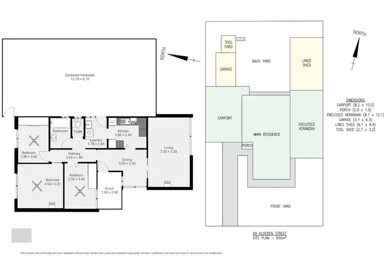 Floorplan of Homely house listing, 40 Kloeden Street, Whyalla Norrie SA 5608