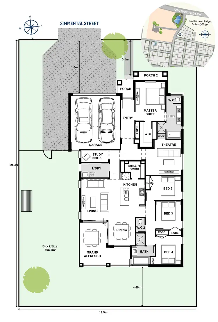 Floorplan of Homely house listing, 5 Simmental Street, Lochinvar NSW 2321
