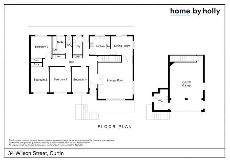 Floorplan of Homely house listing, 34 Wilson Street, Curtin ACT 2605