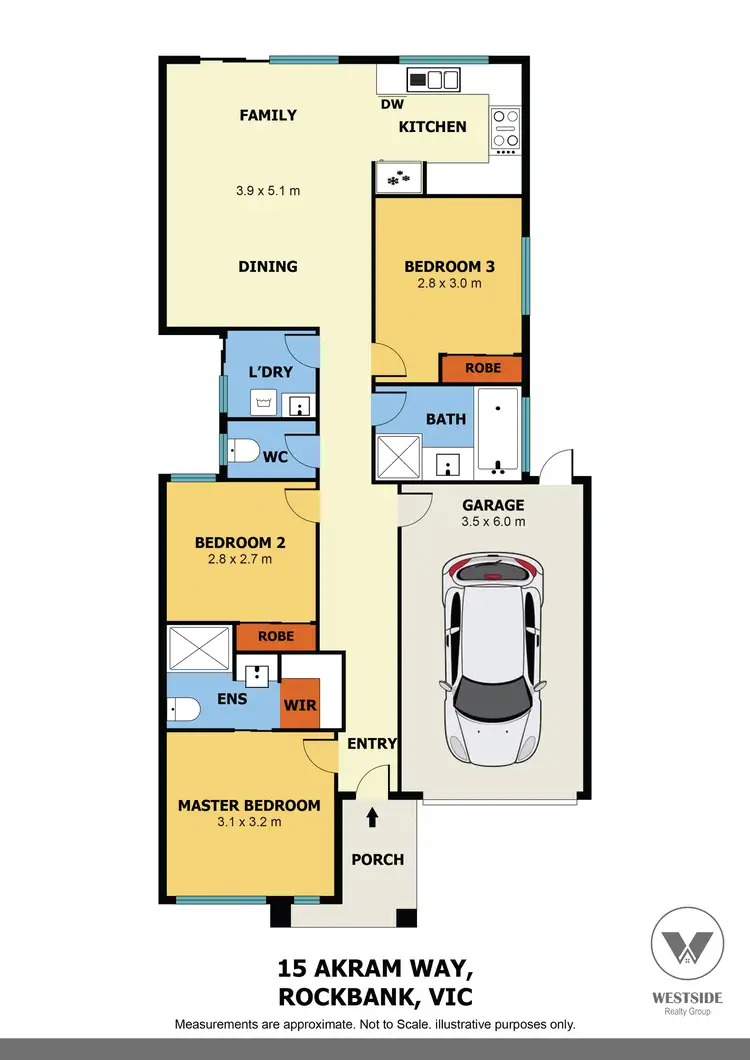 Floorplan of Homely house listing, 15 Akram Way, Rockbank VIC 3335