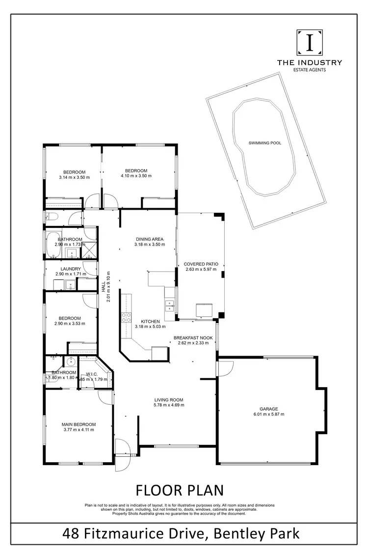 Floorplan of Homely house listing, 48 Fitzmaurice Drive, Bentley Park QLD 4869