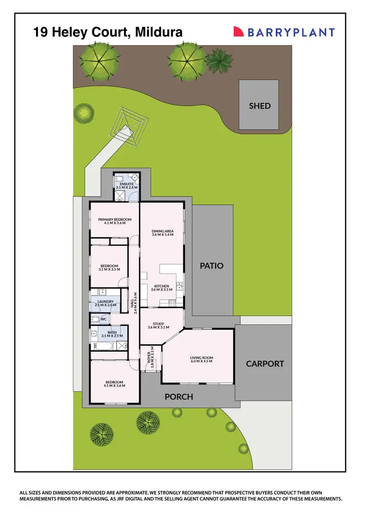 Floorplan of Homely house listing, 19 Heley Court, Mildura VIC 3500