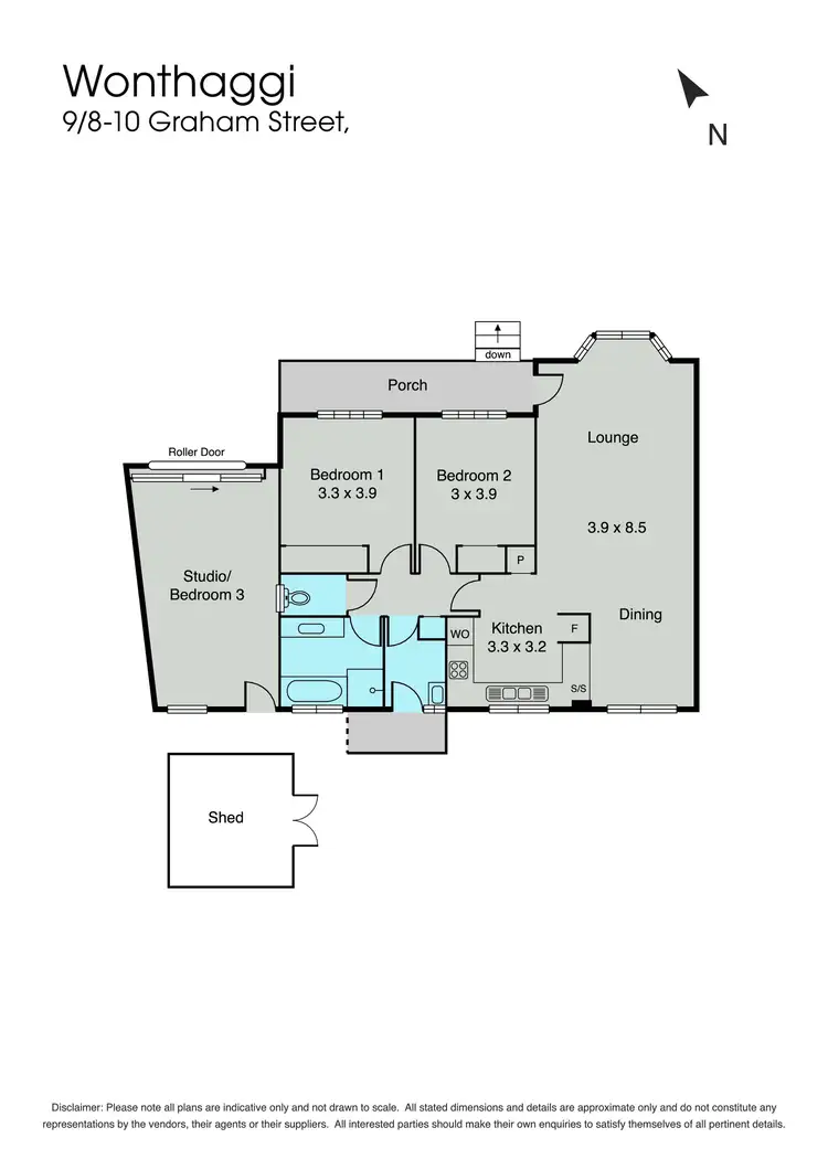 Floorplan of Homely unit listing, 9/8-10 Graham Street, Wonthaggi VIC 3995