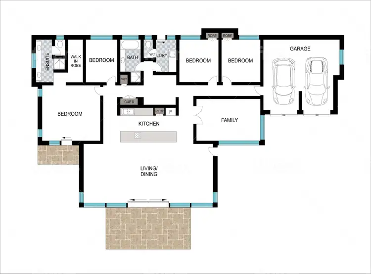 Floorplan of Homely house listing, 147 Dalyellup Boulevard, Dalyellup WA 6230