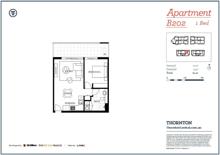 Floorplan of Homely apartment listing, 202/101B Lord Sheffield Circuit, Penrith NSW 2750