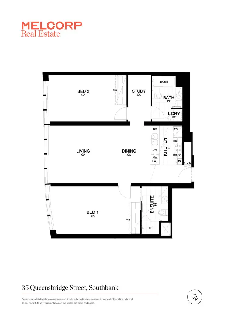 Floorplan of Homely apartment listing, 4804/35 Queensbridge Street, Southbank VIC 3006