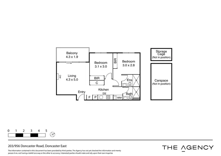 Floorplan of Homely apartment listing, 203/956 Doncaster Road, Doncaster East VIC 3109