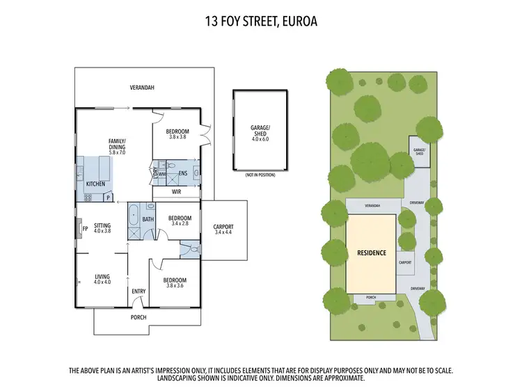 Floorplan of Homely house listing, 13 Foy Street, Euroa VIC 3666