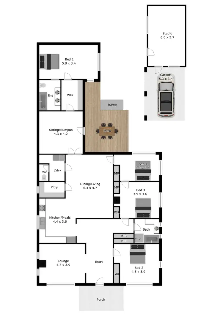 Floorplan of Homely house listing, 121 Hume Street, Wodonga VIC 3690