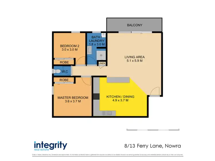 Floorplan of Homely unit listing, 8/13 Ferry Lane, Nowra NSW 2541