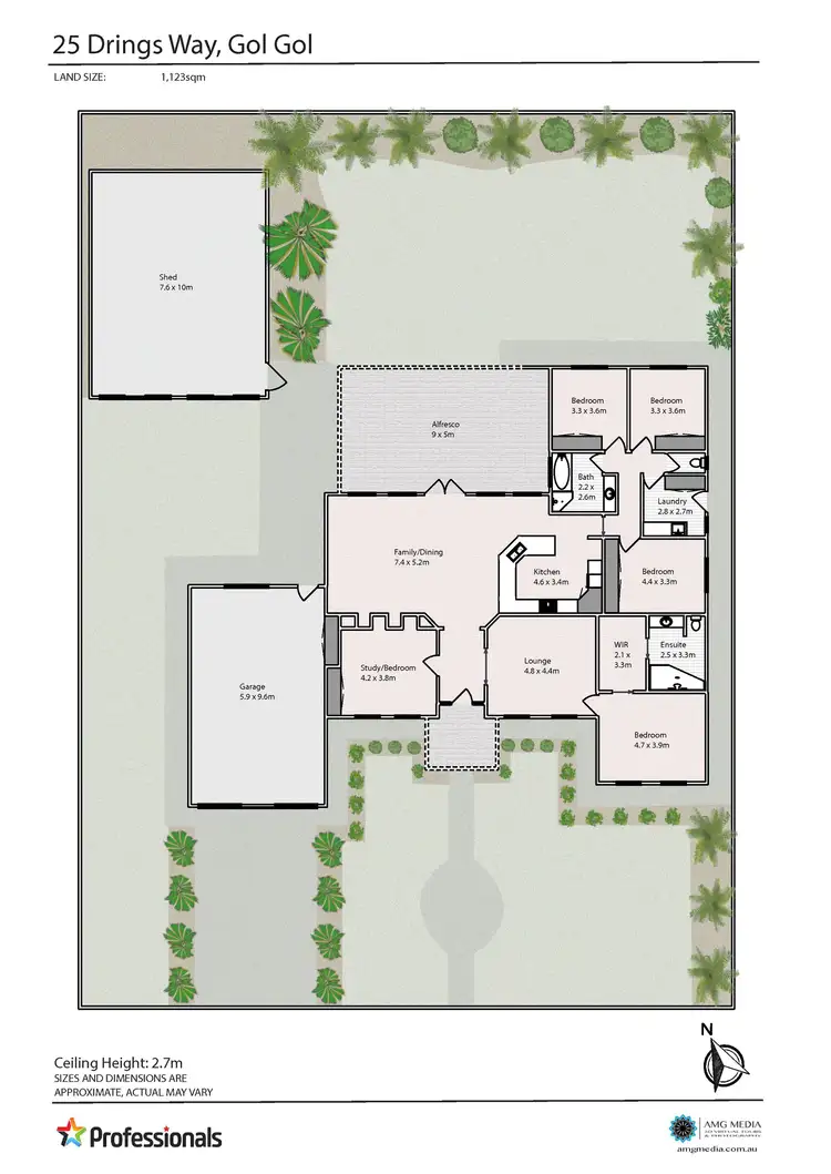 Floorplan of Homely house listing, 25 Drings Way, Gol Gol NSW 2738