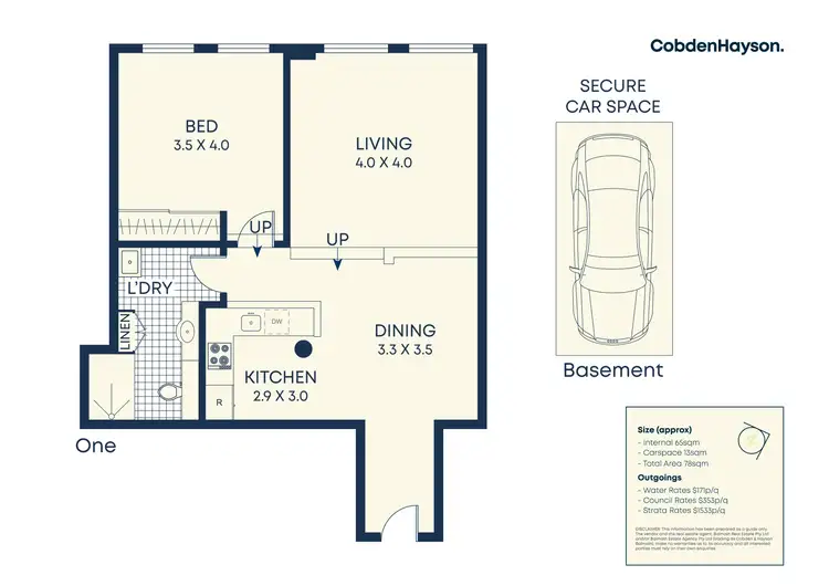 Floorplan of Homely apartment listing, C104/23 Colgate Avenue, Balmain NSW 2041