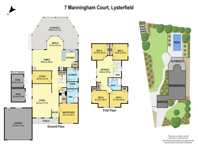 Floorplan of Homely house listing, 7 Manningham Court, Lysterfield VIC 3156