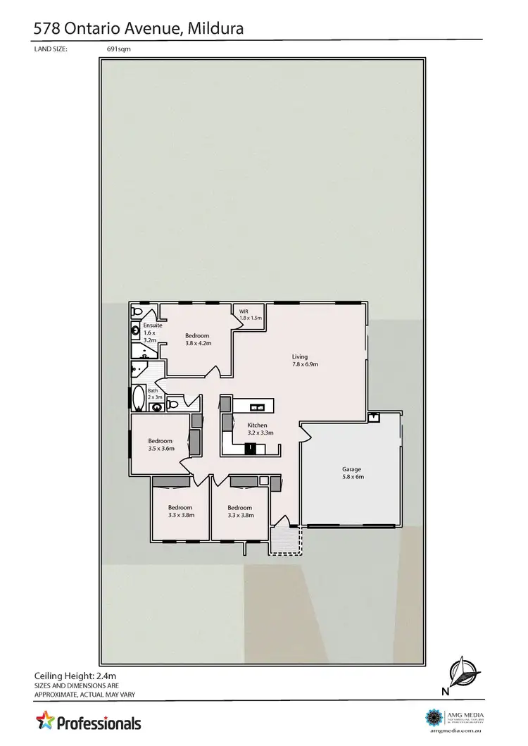 Floorplan of Homely house listing, 578 Ontario Avenue, Mildura VIC 3500