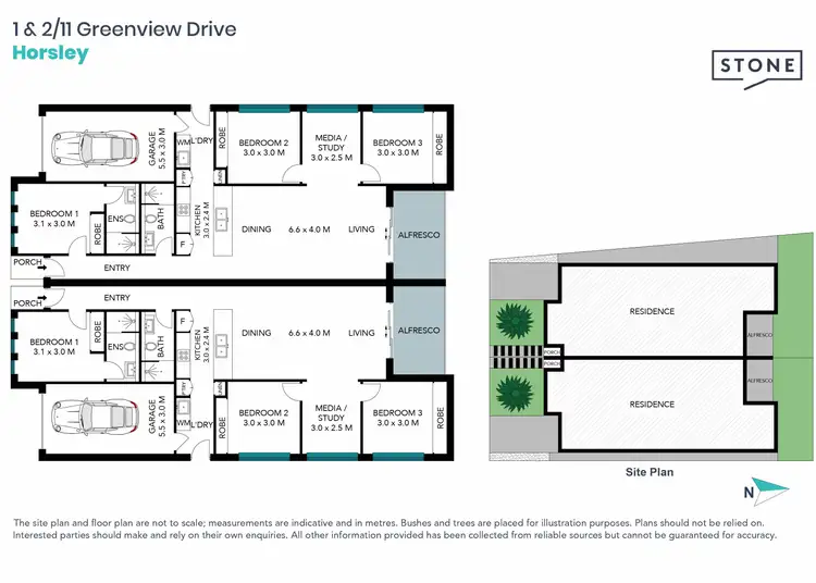Floorplan of Homely semi-detached listing, 11A Greenview Drive, Horsley NSW 2530