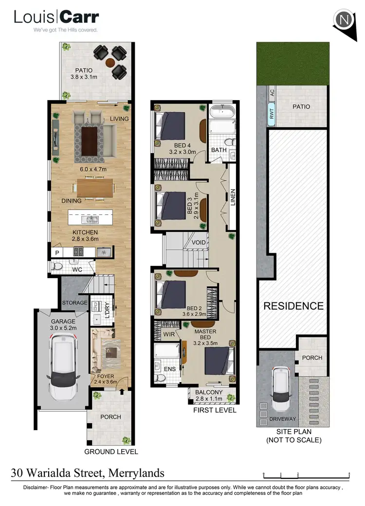 Floorplan of Homely semi-detached listing, 30 Warialda Street, Merrylands West NSW 2160