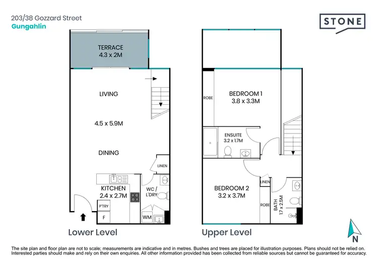 Floorplan of Homely apartment listing, 203/38 Gozzard Street, Gungahlin ACT 2912