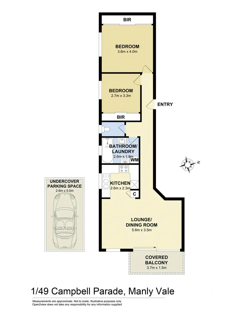 Floorplan of Homely apartment listing, 1/49 Campbell Parade, Manly Vale NSW 2093