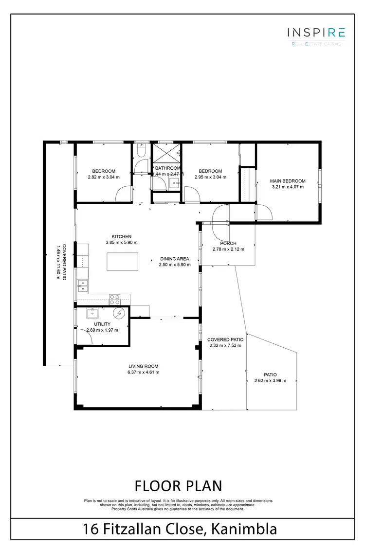 Floorplan of Homely house listing, 16 Fitzallan Close, Kanimbla QLD 4870