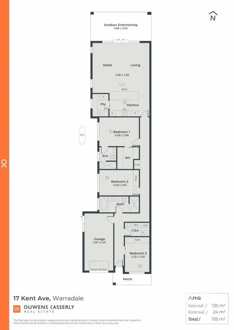 Floorplan of Homely house listing, 17 Kent Avenue, Warradale SA 5046