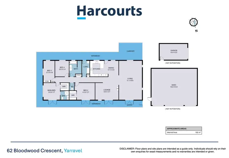 Floorplan of Homely rural property listing, 62 Bloodwood Crescent, Yarravel NSW 2440
