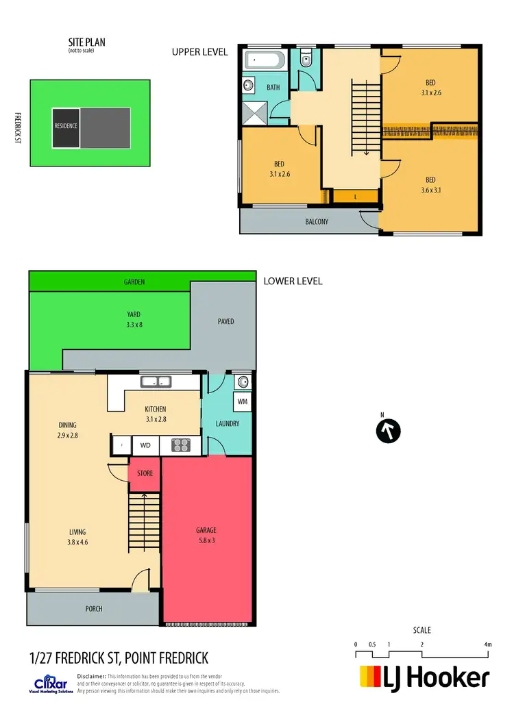 Floorplan of Homely townhouse listing, 1/27 Frederick Street, East Gosford NSW 2250