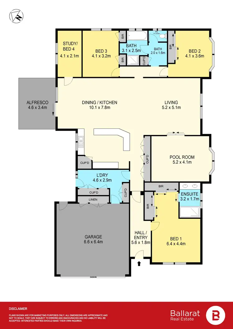 Floorplan of Homely house listing, 16 Debono Drive, Miners Rest VIC 3352