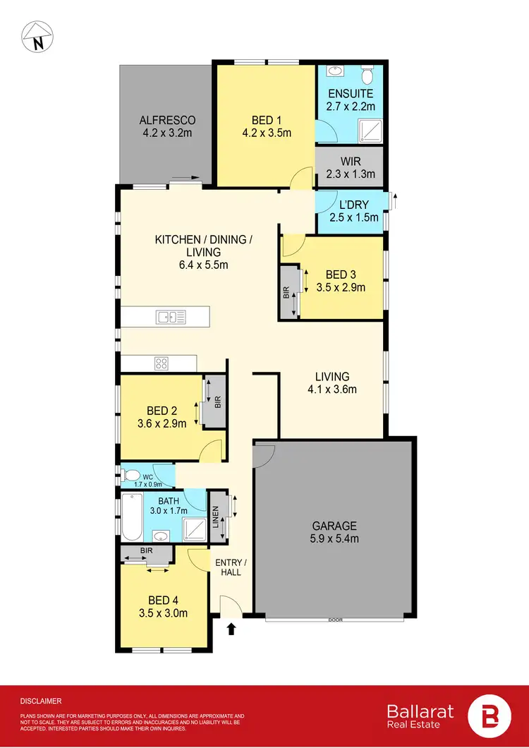 Floorplan of Homely house listing, 24 Valberg Street, Winter Valley VIC 3358