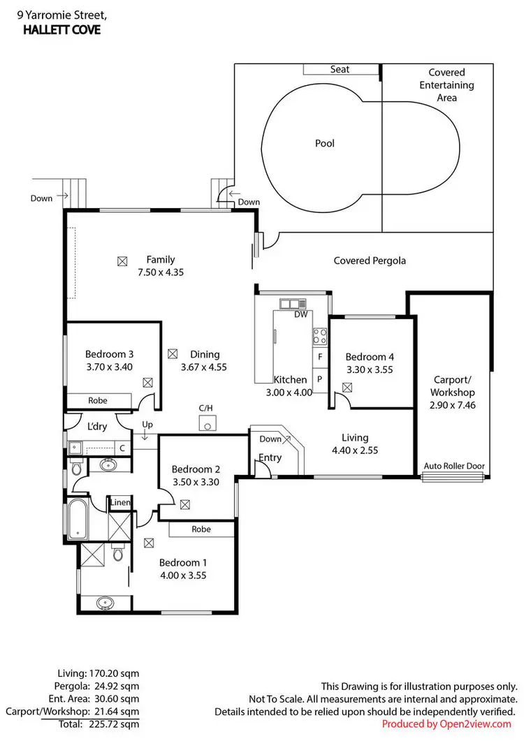 Floorplan of Homely house listing, 9 Yarromie Street, Hallett Cove SA 5158