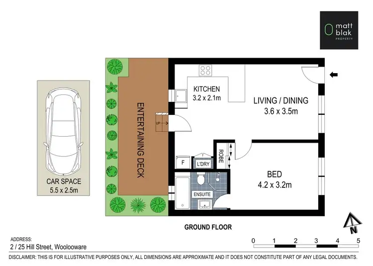 Floorplan of Homely unit listing, 2/25 Hill Street, Woolooware NSW 2230