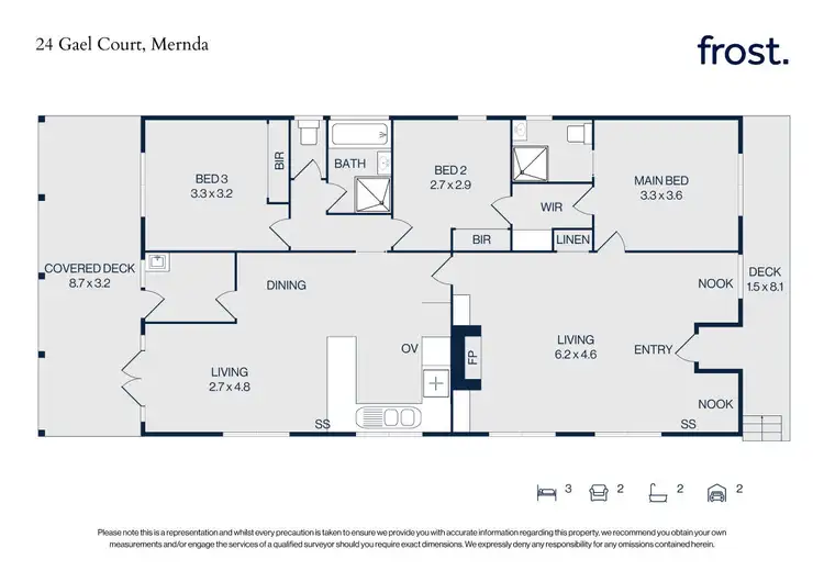 Floorplan of Homely house listing, 24 Gael Court, Mernda VIC 3754