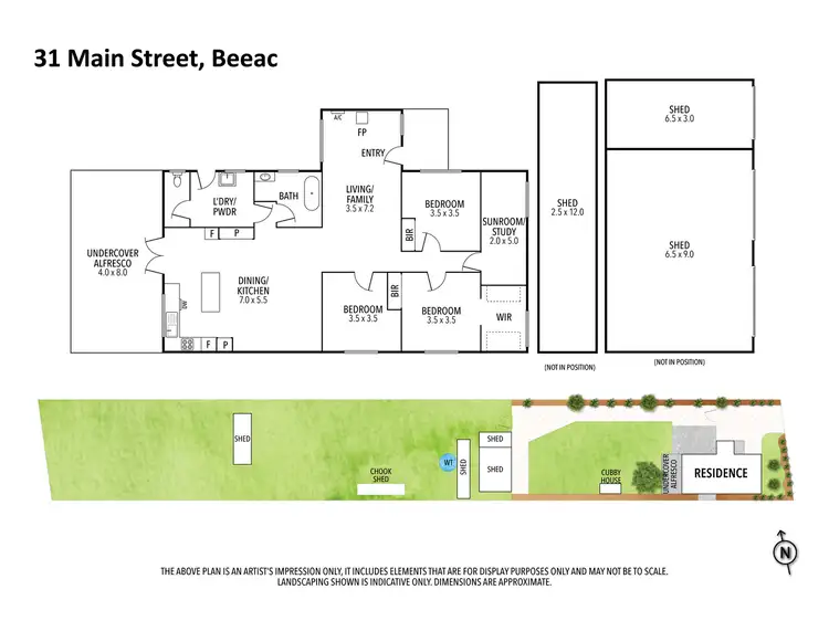 Floorplan of Homely house listing, 31 Main Street, Beeac VIC 3251