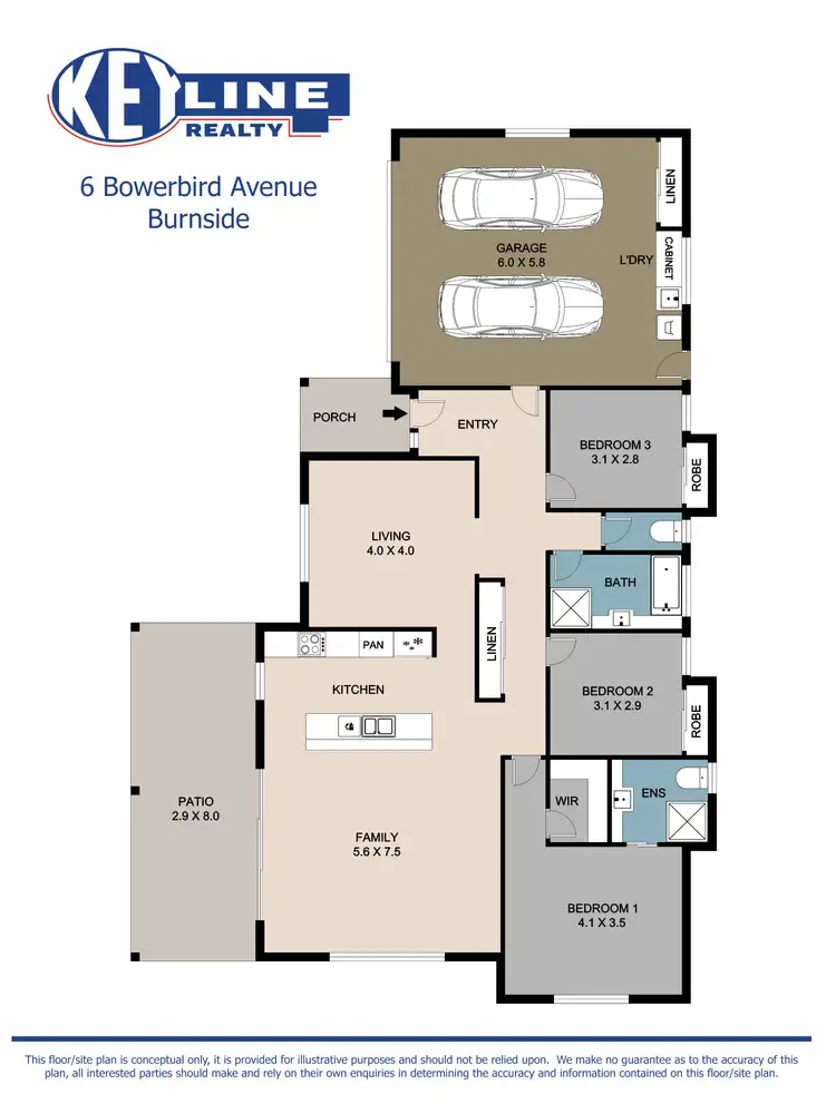 Floorplan of Homely house listing, 6 Bowerbird Avenue, Burnside QLD 4560