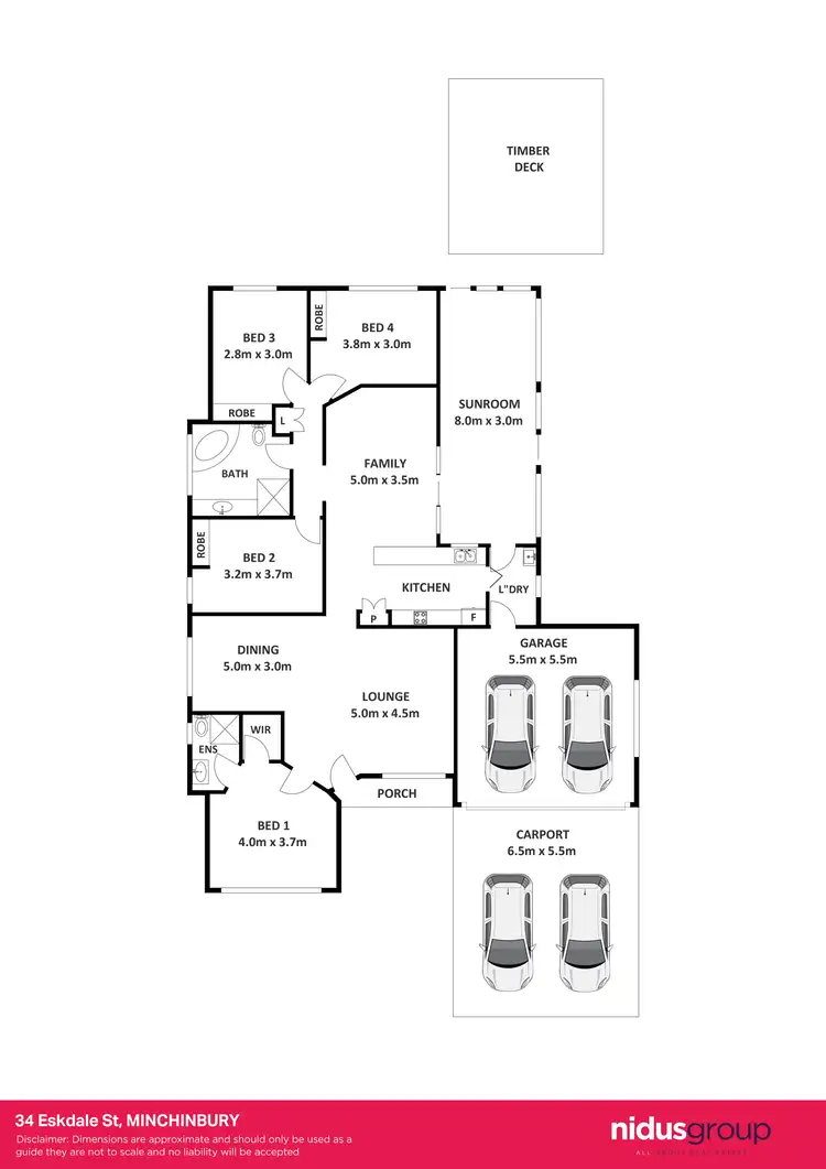 Floorplan of Homely house listing, 34 Eskdale Street, Minchinbury NSW 2770