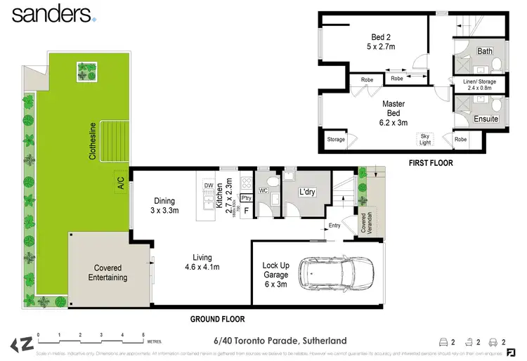 Floorplan of Homely townhouse listing, 6/40-44 Toronto Parade, Sutherland NSW 2232