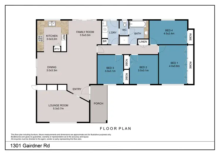 Floorplan of Homely house listing, 1301 Gairdner Road, Fitzgerald River National Park WA 6346