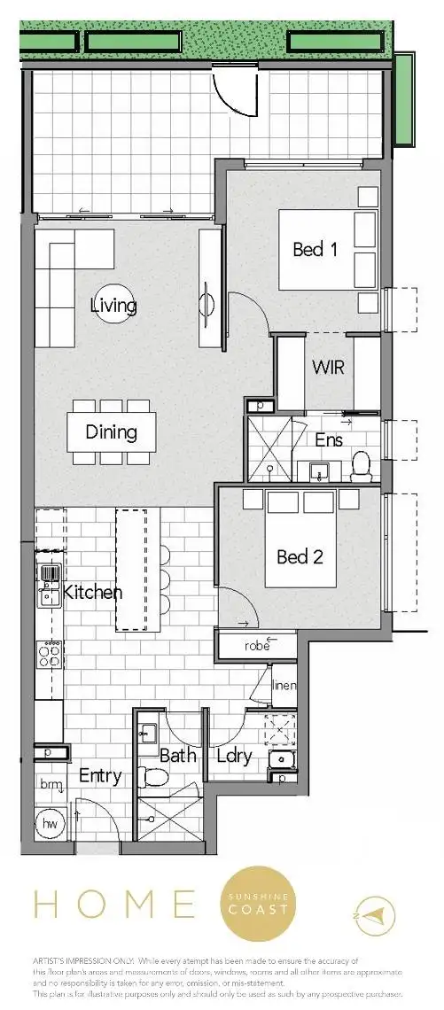 Floorplan of Homely apartment listing, 111/14-16 High Street, Sippy Downs QLD 4556