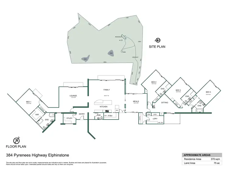 Floorplan of Homely house listing, 384 Pyrenees Highway, Elphinstone VIC 3448