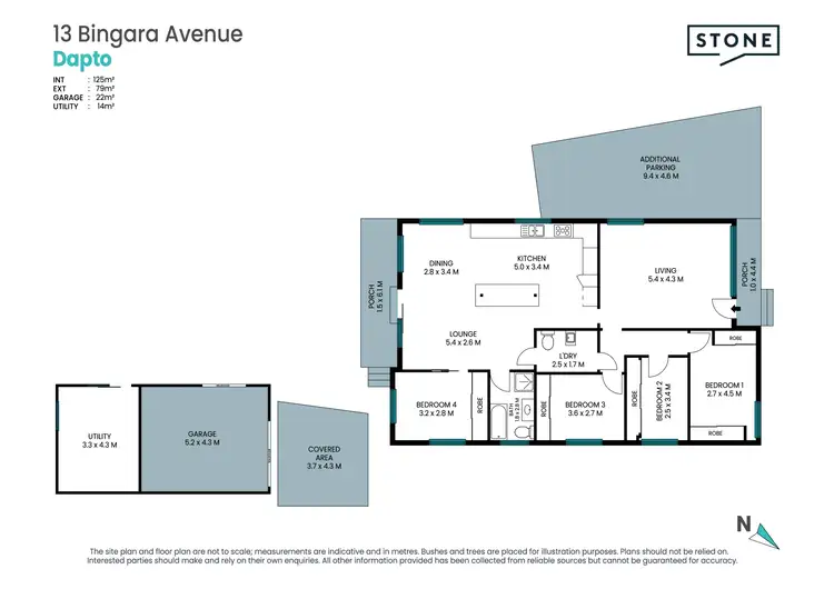 Floorplan of Homely house listing, 13 Bingara Avenue, Dapto NSW 2530