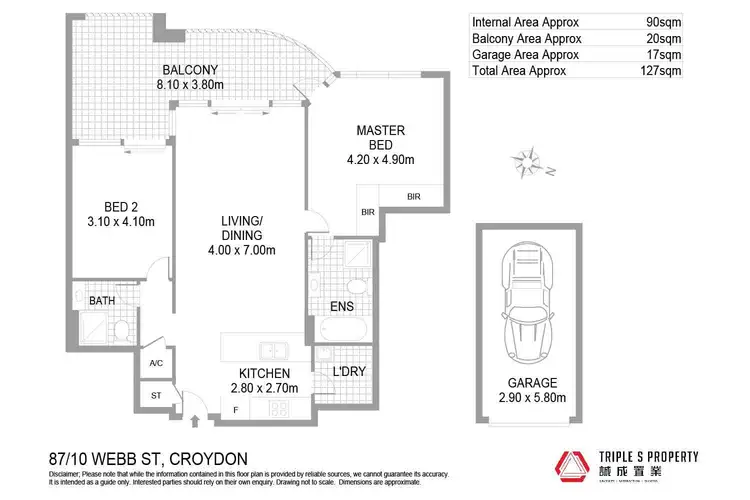 Floorplan of Homely apartment listing, 87/10 Webb Street, Croydon NSW 2132