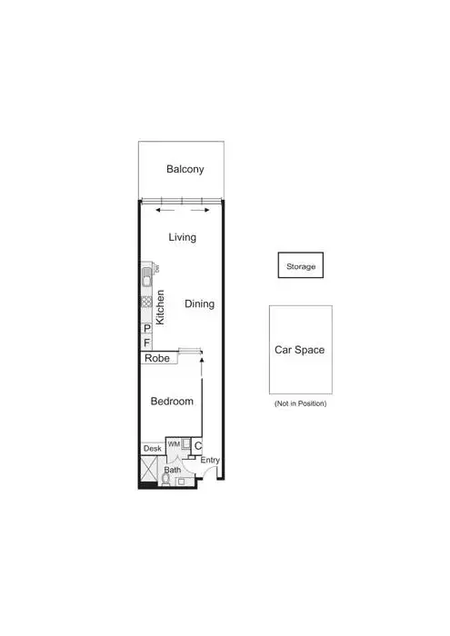 Floorplan of Homely apartment listing, 106/356 Barkly Street, Elwood VIC 3184