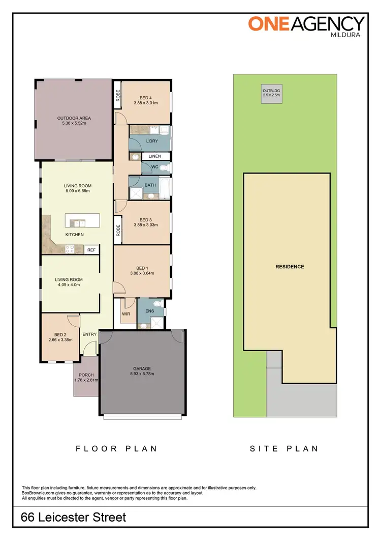 Floorplan of Homely house listing, 66 Leicester Street, Mildura VIC 3500