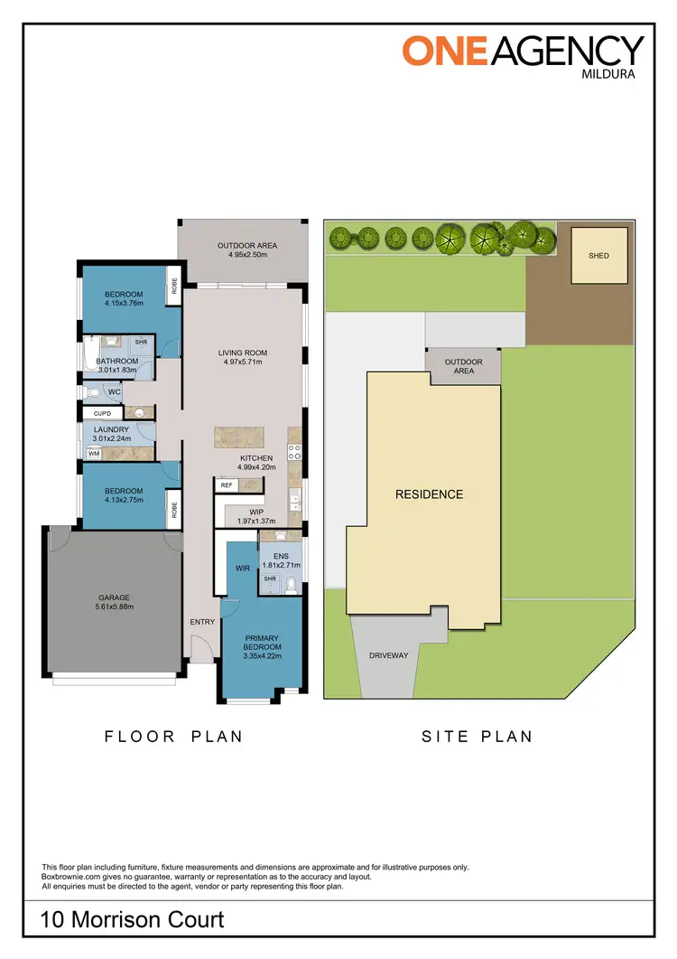 Floorplan of Homely house listing, 10 Morrison Court, Gol Gol NSW 2738
