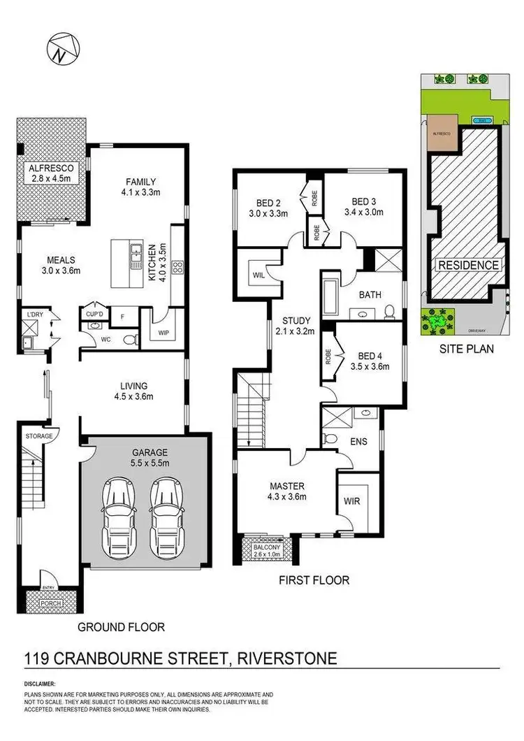 Floorplan of Homely house listing, 119 Cranbourne Street, Riverstone NSW 2765