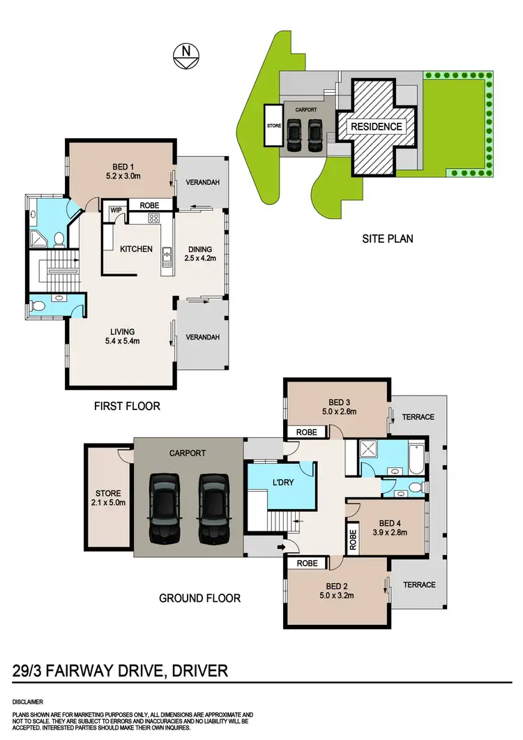 Floorplan of Homely unit listing, 29/3 Fairway Drive, Driver NT 830